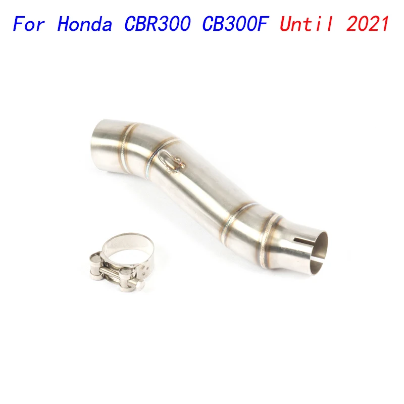 

Escape Motorcycle Middle Connect Tube Mid Link Pipe Stainless Steel Exhaust System For Honda CBR300 CB300F Until 2021