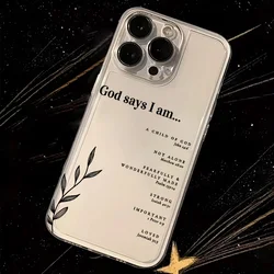 Christian Affirmations Bible Verse Clear Soft TPU Phone Case - Samsung S21 5G (T - 3043CS25815A1)
