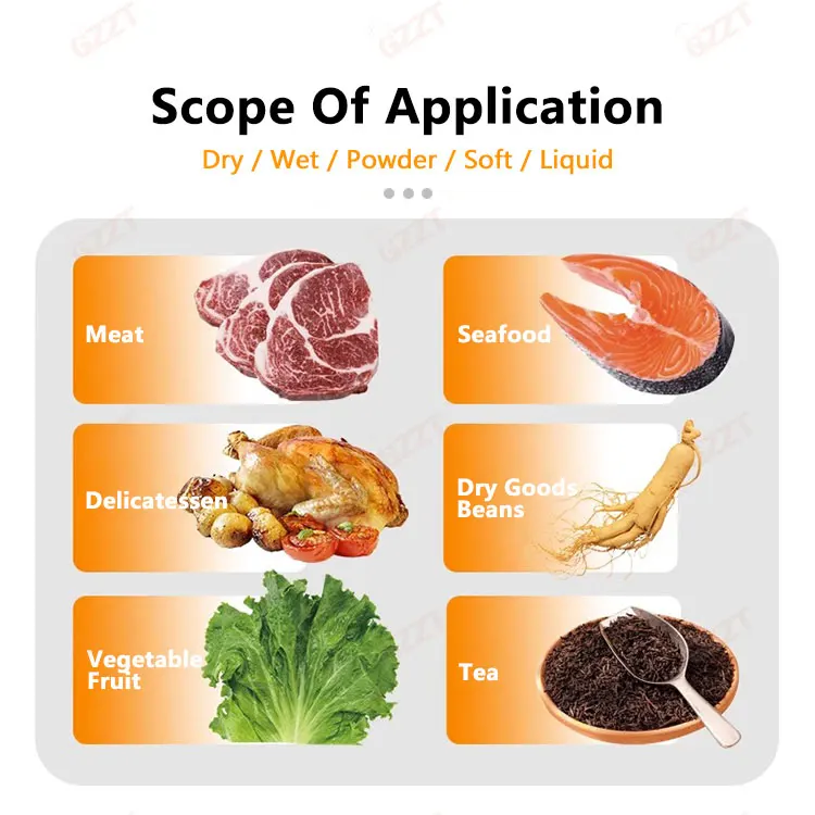 GZZT Commercial Vacuum Marinating Machin Vacuum Sealer Chamber Vacuum Packaging Machine for all kinds of vacuum bags 2