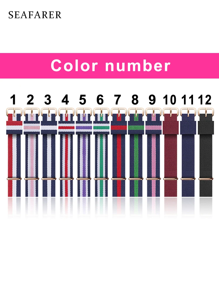 Premium Army Sports Nylon Wrist Strap - Waterproof Watchband