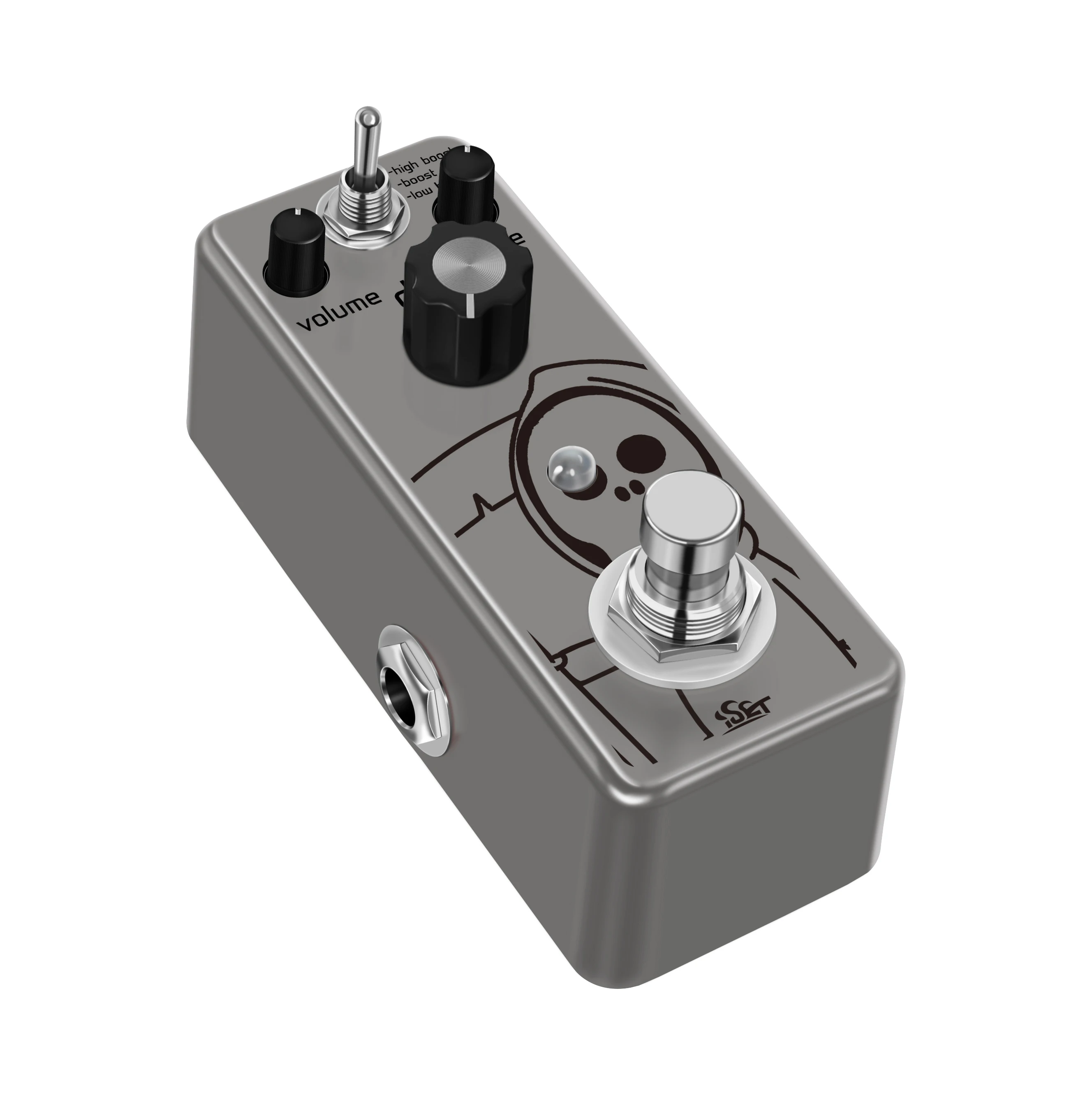 ISET PD-3P Grim Heavy Metal Guitar Effect Pedal Hi-Boost Boost-Off Lo-Boost 3 Sets For Electric Guitar Bass True Bypass