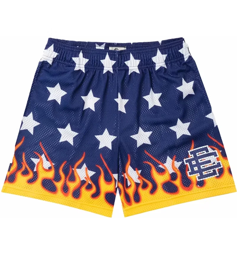 Summer Hot-selling Fashion Brand EE Fashion Pioneer Sports Mesh Adult Trend Basketball Shorts Quick-drying Sweat Absorption