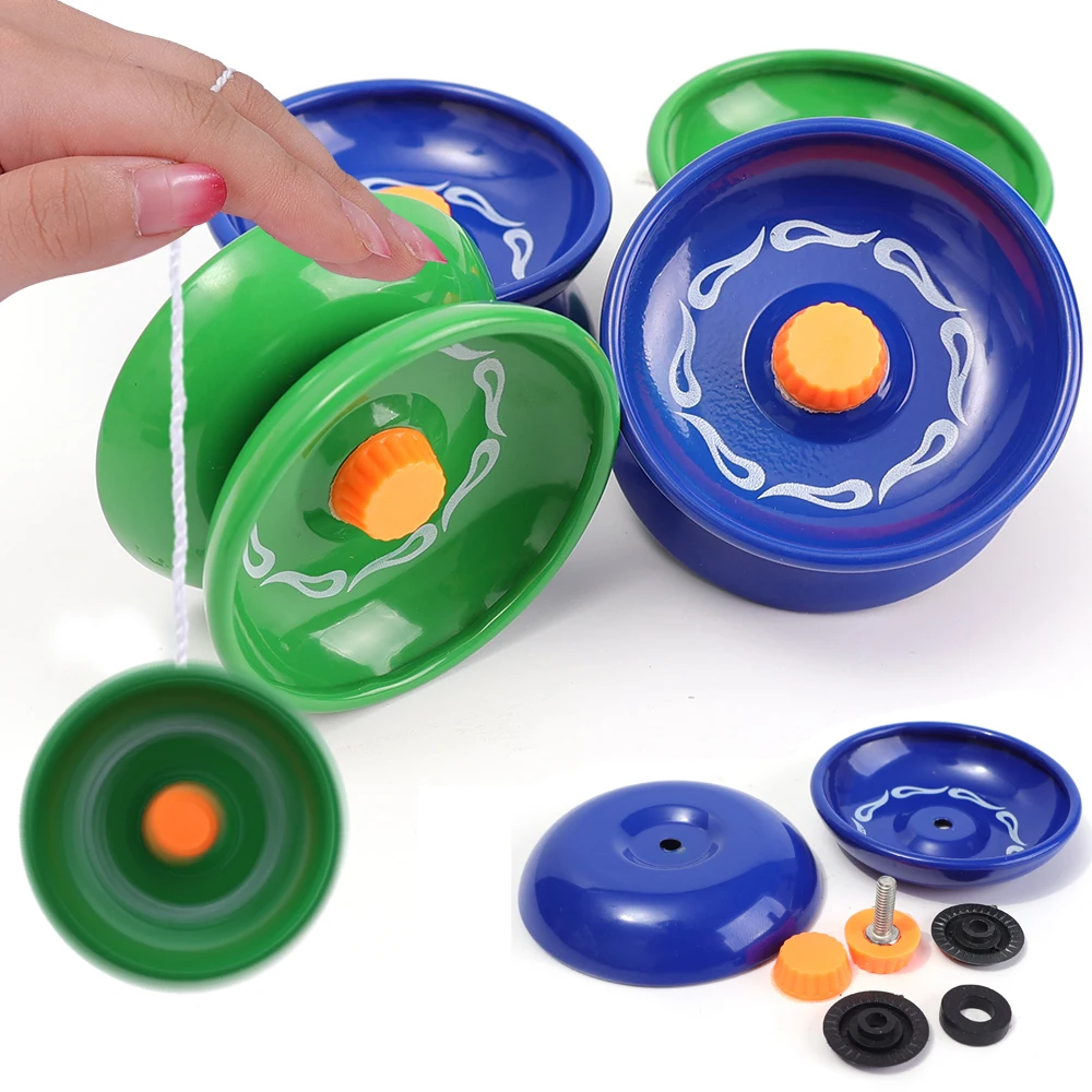1/2pcs Color Alloy Yo-yo Kids Toys Beginners Professional Yo-yo Outdoor Creative Fashion Spining Magic Adult Decompress Toy Gift