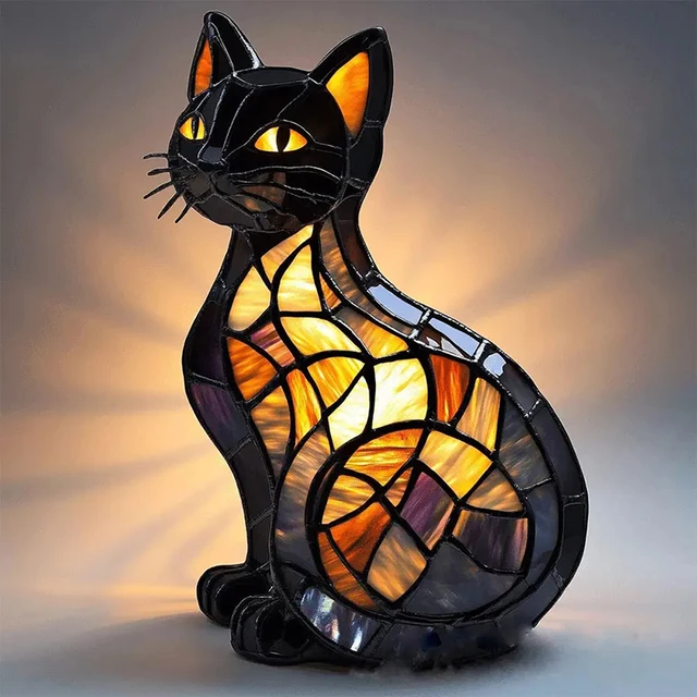 Nouveau Animal résine veilleuse LED lampe de chevet mignon lampe de chevet pour salon chambre veilleuse décoration de la maison cadeau 2025 3