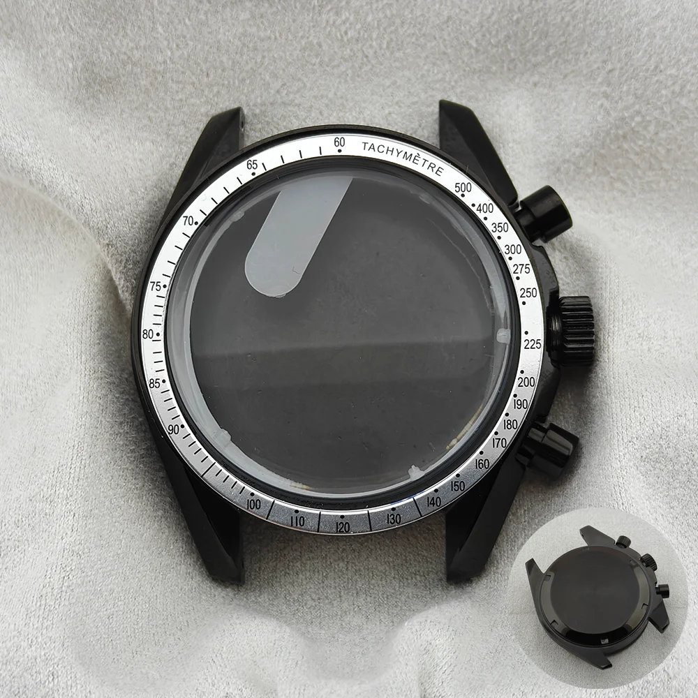 Elegant Moon Phase Chronograph Watch - 39.7MM, Stainless Steel, 20MM Strap-Compatible