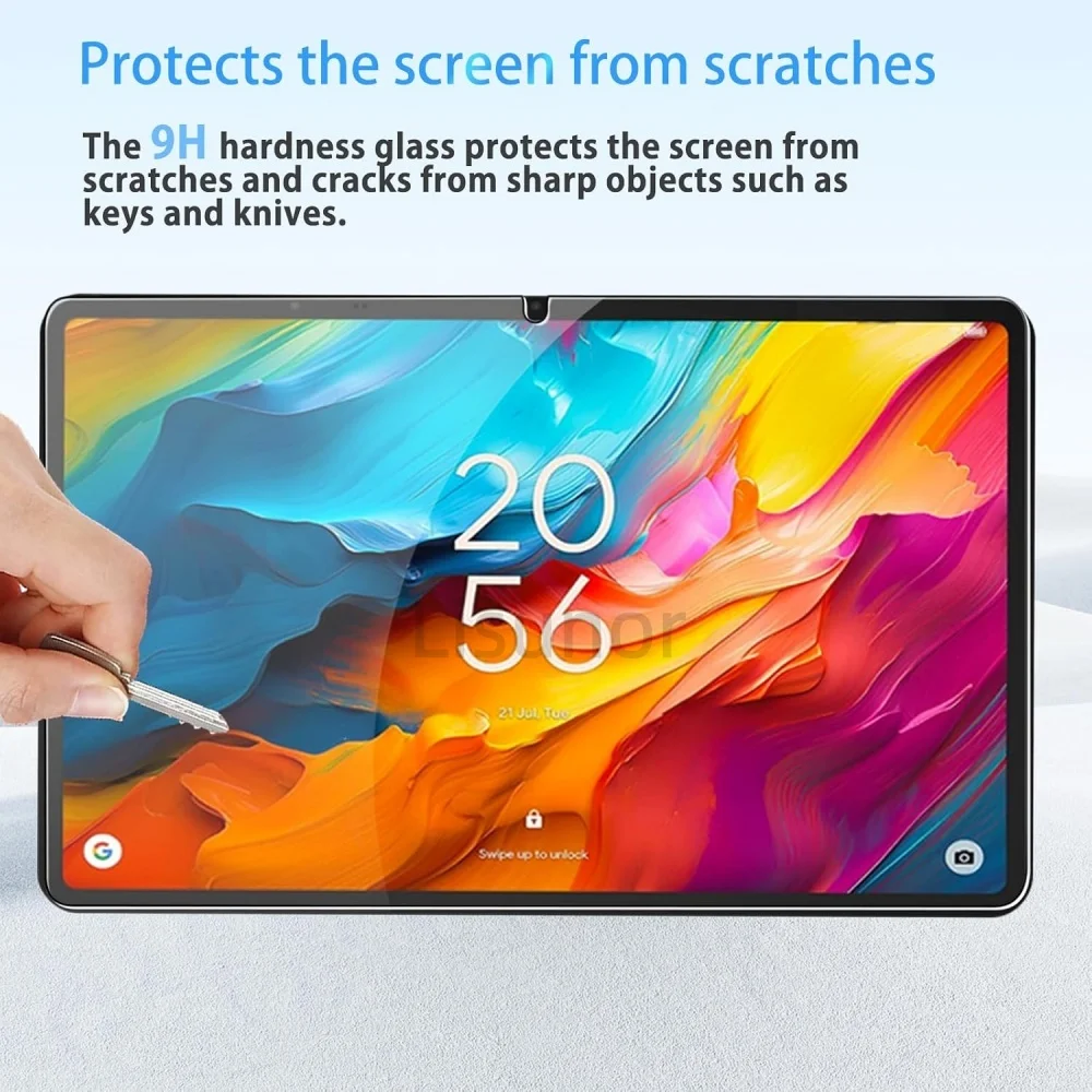 Premium Tempered Glass Tablet Screen Protector - Anti-Fingerprint HD Clear Film