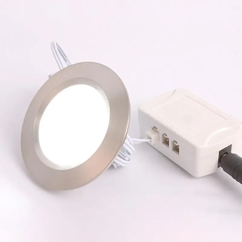 12V Low Voltage Ultra-Thin Concealed Mini LED Downlight LED Display Cabinet Light Kitchen Cabinet Light With 2M Terminal Wire