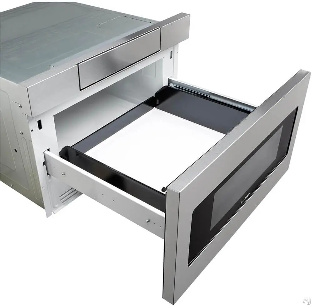 Microwave Drawer 24-Inch 1.2 Cu. Ft. 950 W Stainless Steel Convenient Kitchen Placement Allows for Easier Cooking