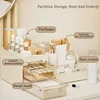 1PCS Cosmetic Organizer with Clear Drawer Countertop Organizer for Cosmetics, Lotion, Lipstick - Ideal for Dressers or Bathrooms 5