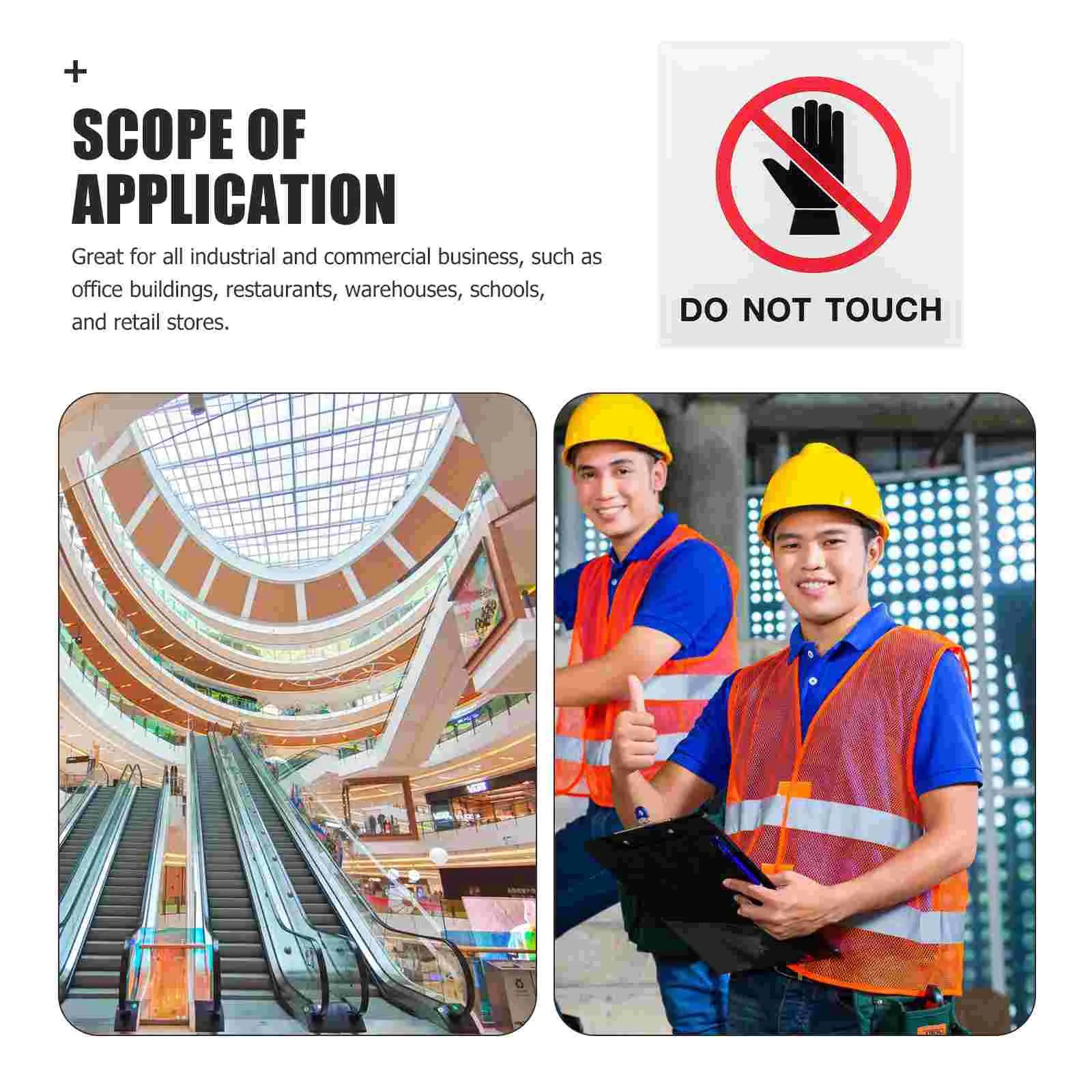 Рисунок 5 - Наклейка с надписью «без касан