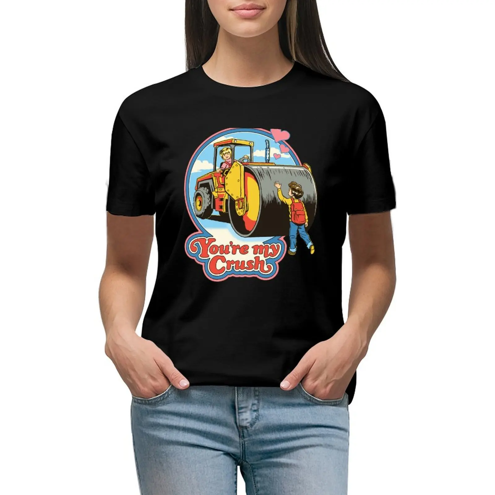 

You're My Crush T-Shirt Female clothing summer top female Women's cotton t-shirt