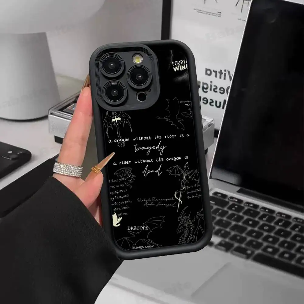 Books F-Fourths Wing Iron F-Flames Shockproof Soft Phone Case