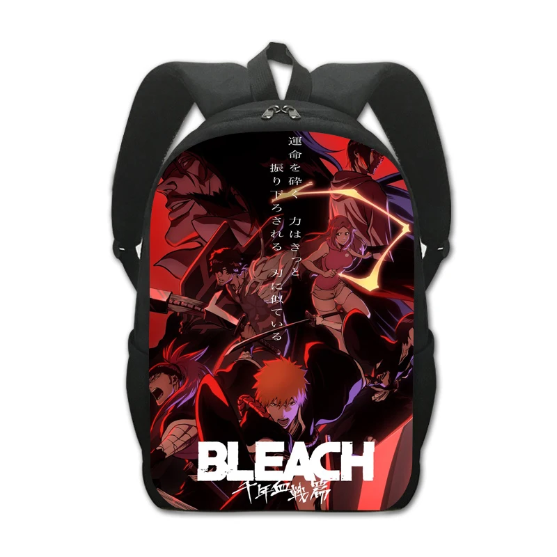 

Детский рюкзак с отбеливателем Mochila Kurosaki Ichigo, дорожный рюкзак для мальчиков, сумка для хранения, сумки для книг, сумка для обеда, аниме, сумка для косплея, ранец