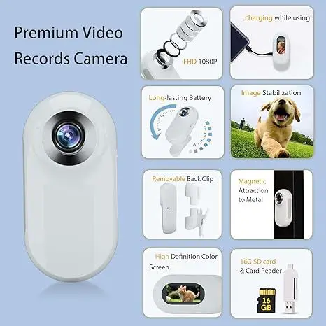 Pet Supplies Cat and Dog Collar Camera Outdoor Sports Camera Video Mini Body