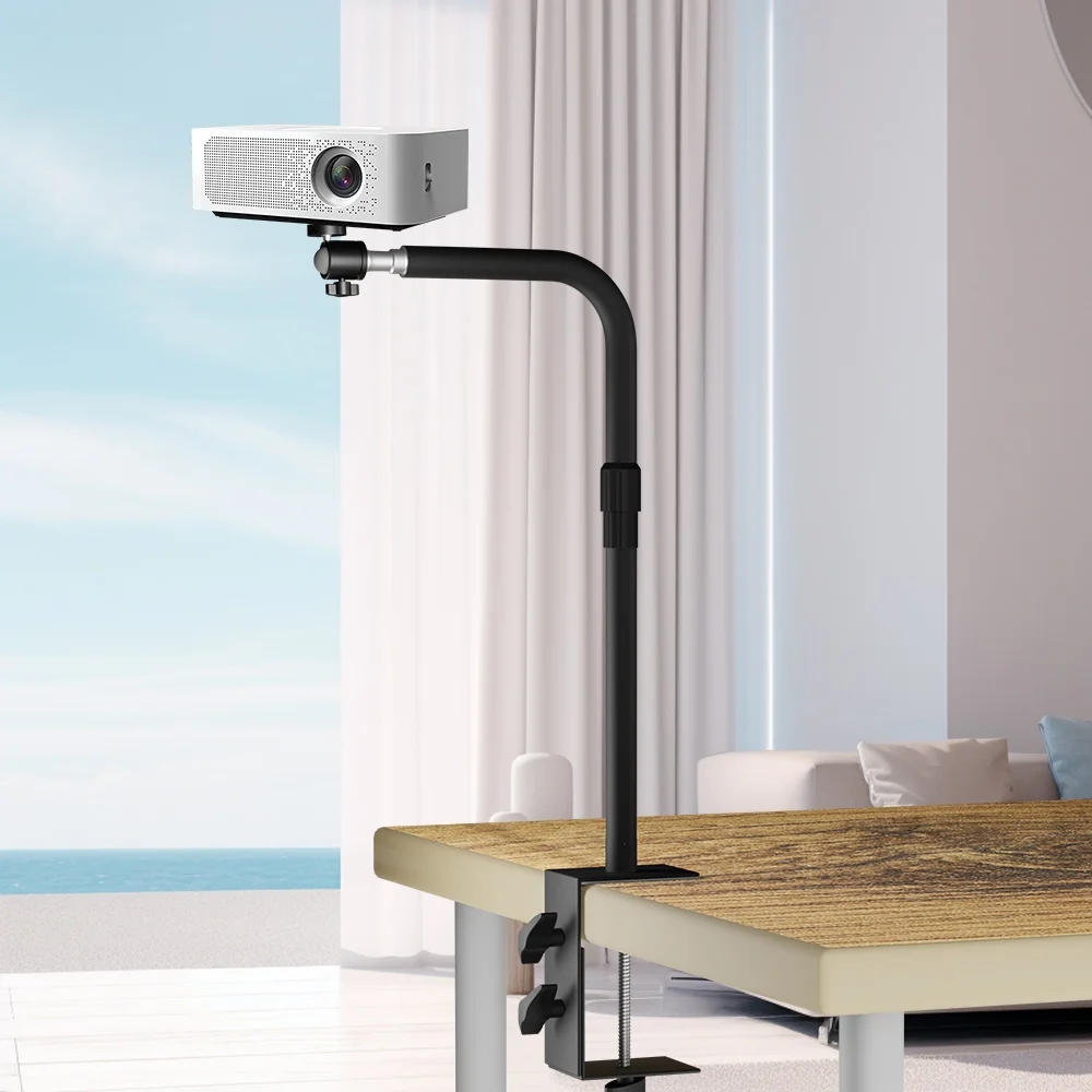 Suporte do Projetor Sh-l-shaped com Pan e Tilt Adequado para Cabeceira Sofá Telefone Móvel Câmera sem Perfuração