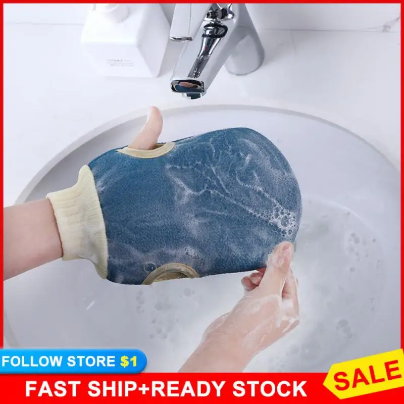 

1Pc Shower Spa Exfoliator Two-sided Bath Glove Body Cleaning Scrub Mitt Rub Dead Skin Removal Bathroom Massage Products SPA Foam