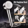 Upgraded 304 Stainless Steel High Pressure Shower Head 3 Modes Large Flow  Sprayer Anti-Fall Shower Faucet Bathroom Accessories 1