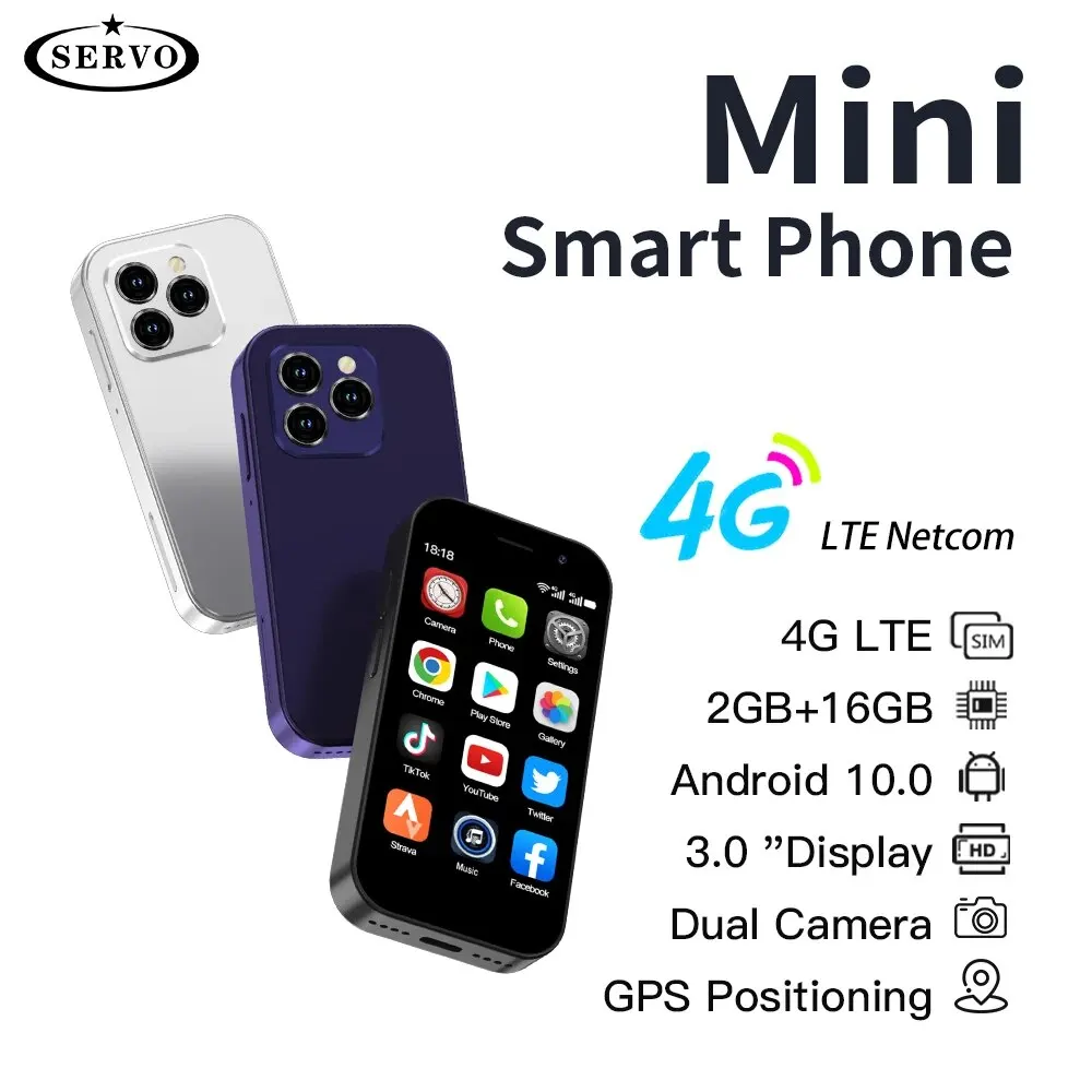 SERVO KING8000 4G LTE Mini Smartphone 3.0