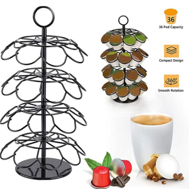 Soporte para cápsulas de café, paquete de 10 tiras de almacenamiento para  mostrador de cápsulas de café, ahorro de espacio, compatible con Keurig