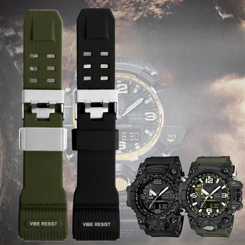 G-SHOCK 편안한 부드러운 야외 안전 땀 방지 시계 밴드, 빅 머드 킹 개조 Gwg1000 송진 멀티 컬러 시계 스트랩