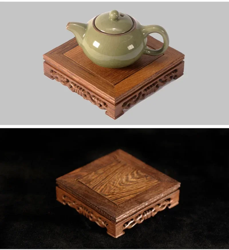 Desk Decor Wooden Retro Tea Tray Table