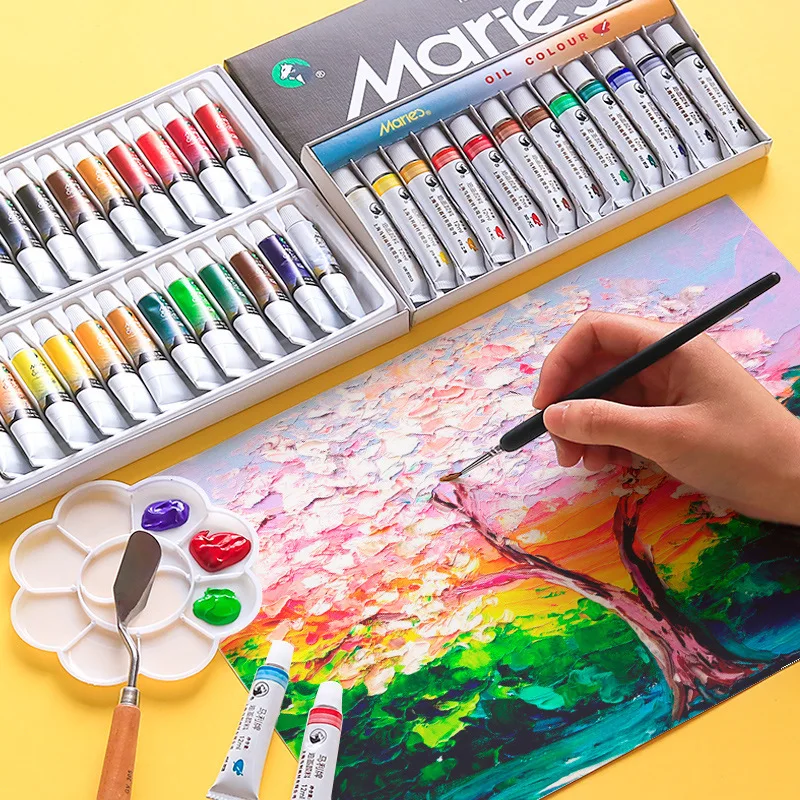 Marie's 12/18/24 Colors Professional Oil Paints Colors Painting Drawing Pigments Art Supplies Art Set Artist Oil Painting Set