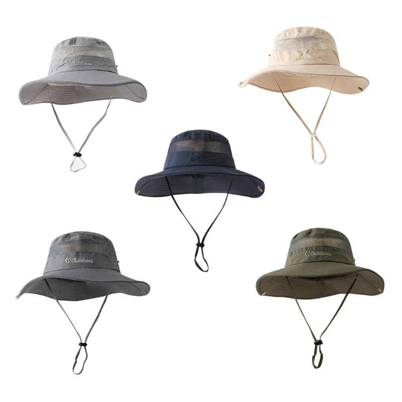 

Quick Drying Bucket Hat Moisture Wicking Fisherman Hat Sunproof Fisherman Hat for Adult Fishing Cycling Hiking Camping Dropship