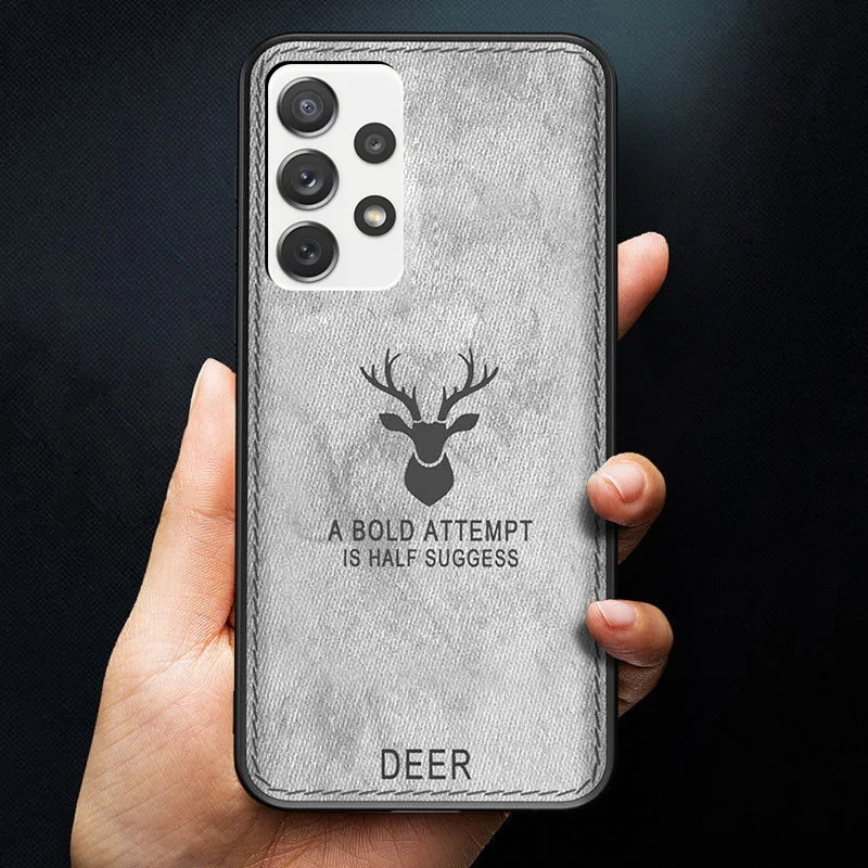 Luxus Stoff Stoff Hülle für Samsung Galaxy S22 S21 S20 FE S10 S9 S8 Plus Note 20 Ultra 10 Pro A51A52 A71 4G A32 A72 Cov_voghion.com