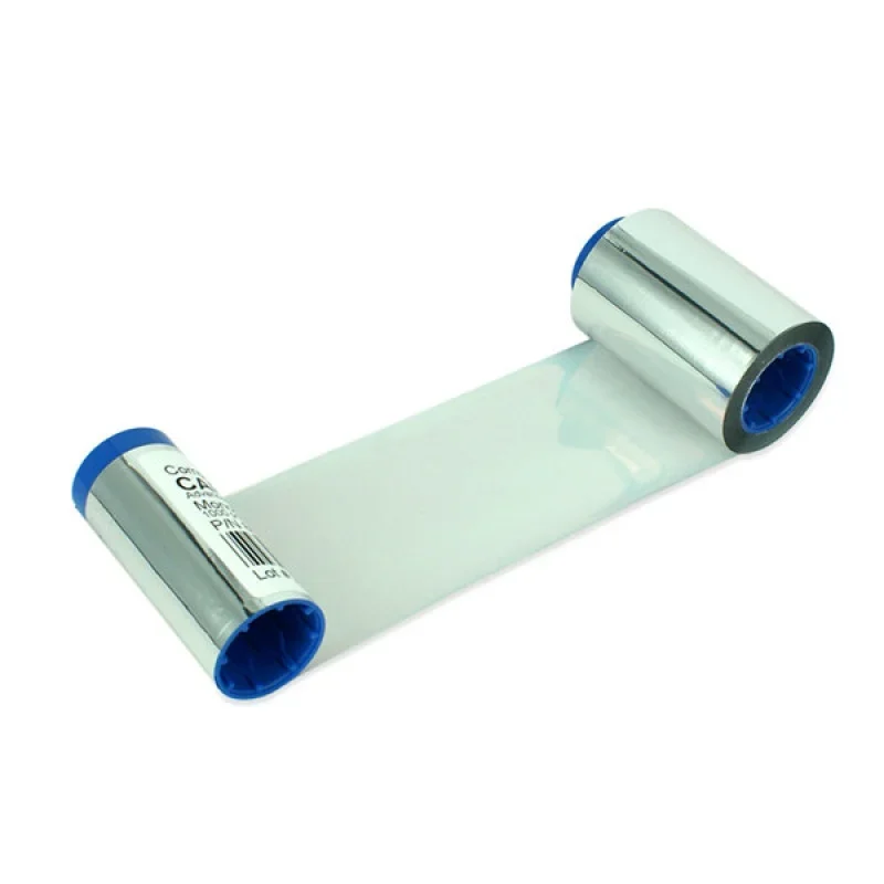 WYORESY 800015 -107 Silver Ribbon for Zebra P300 P310 P320 J300C Printers 1000 Print
