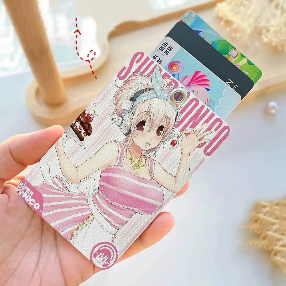 Super Sonico Anime Personalized Card Holder and Keychain