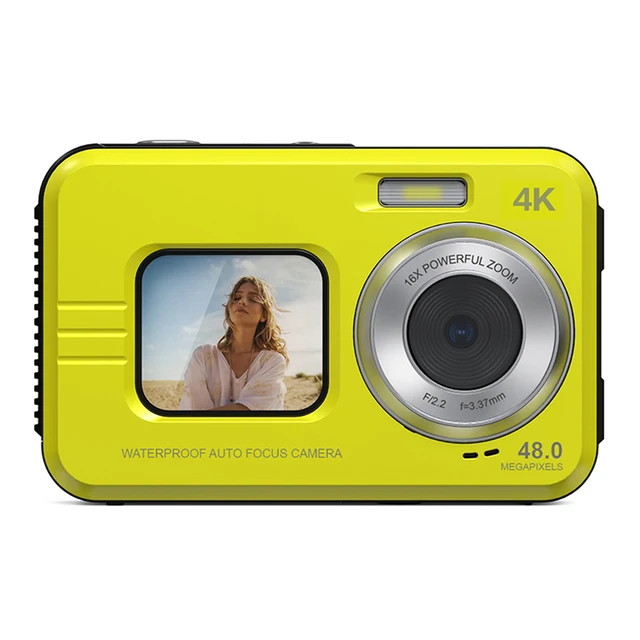 Waterproof High-Definition Camera 48 MP 2.7 Inch Video Camera Dual Screen 16X Zoom For Outdoor Sports Digital Camera_voghion.com