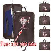 Customized Name Dustproof Clothing Covers Waterproof Clothes Cover Wedding Dress Protector Hanging Garment Bags Closet Organizer 1