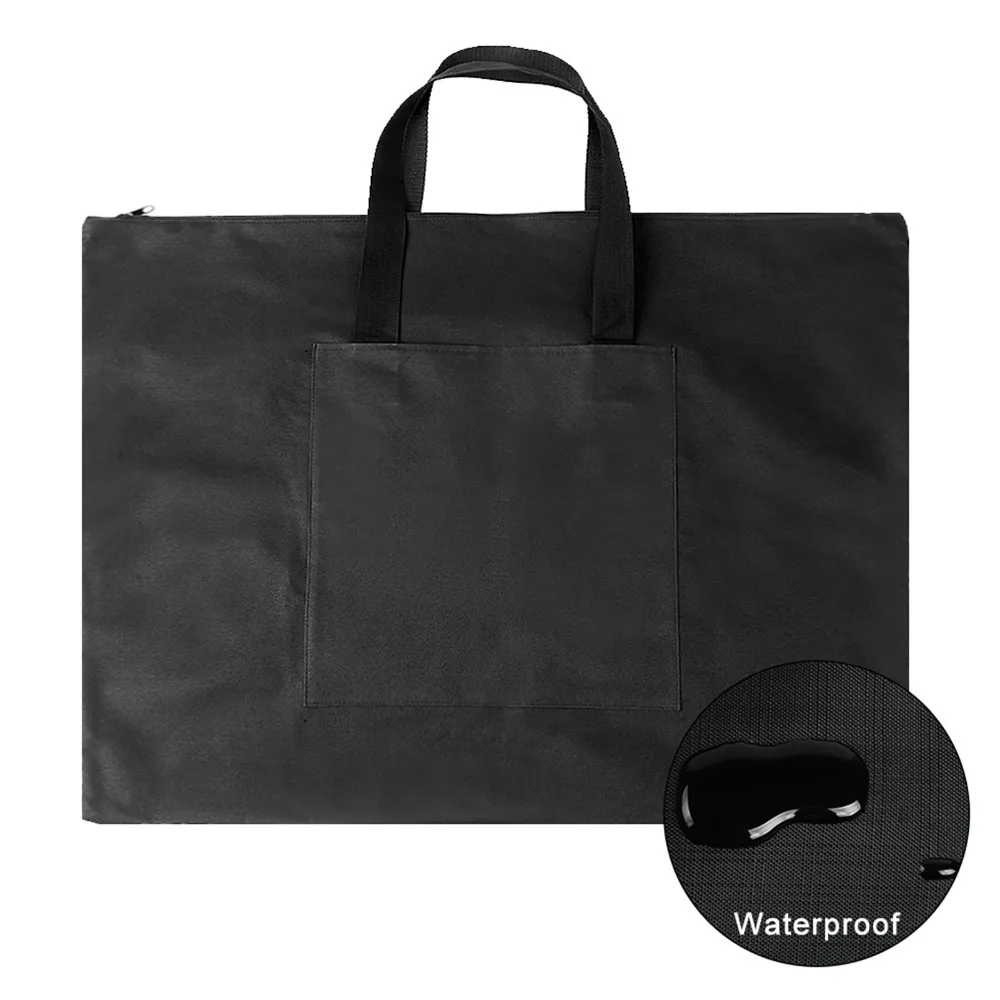 A2 옥스포드 캔버스 아트 포트폴리오 가방 방수 21.3 x 26.4인치 아트 캐리 토트백 지퍼 잠금 아트 보관 케이스 아티스트용