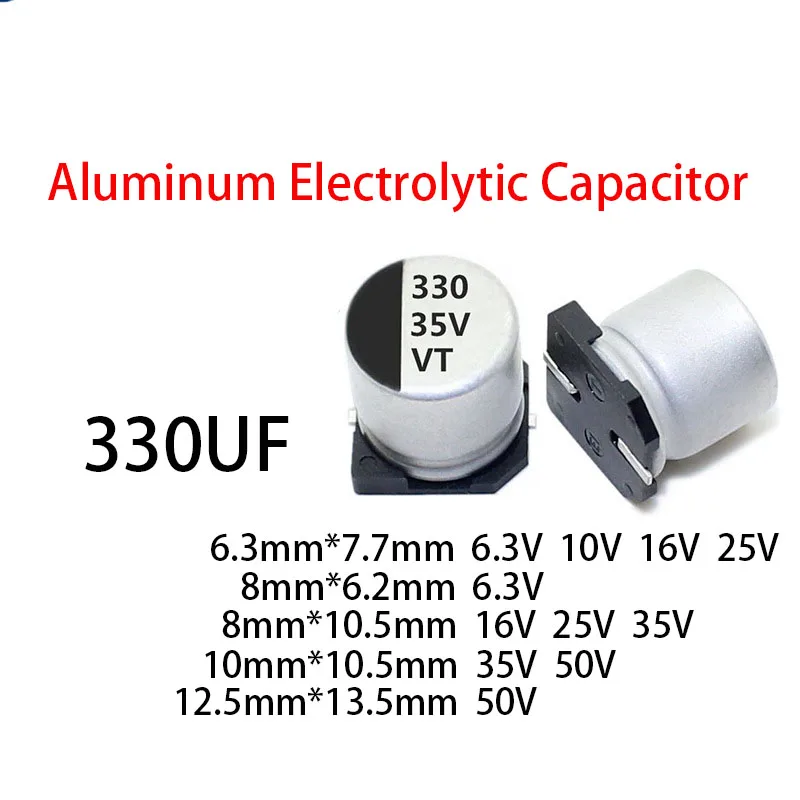 Condensatore elettrolico in alluminio 6.3V 10V 16V 25V 35V 50V 63V 100V 400V 450V 10 47UF 100UF 220UF 330UF 470UF 680UF 1000UF 1500UF  13