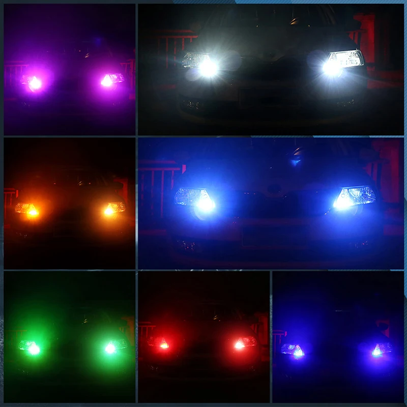รูปสินค้า หลอดไฟ LED RGB รถยนต์ พร้อมรีโมท Canbus
