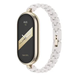 Elegant Ladies Wrist Strap - Mi Band 7 (Griege Light Gold)