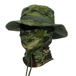 Camouflage Foldable Boonie Hat with Wide Brim - 60 (American Green)