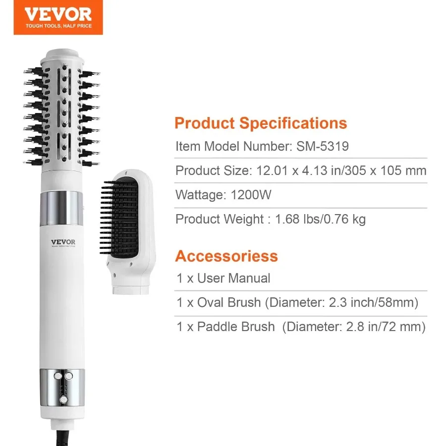 Brushes 2 Dryer Drying Ionic Volumizing For Brush Styler Hot Air Hair With_voghion.com