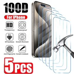 Premium Multi - Pack Tempered Glass Screen Protectors - 5PCS Tempered Glass (For iPhone 17 Pro)