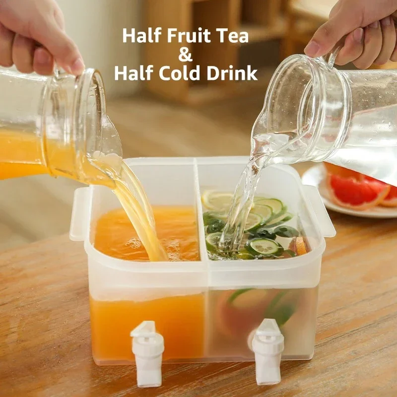 5L Plastic Filtering Faucet Water Kettle Practical High-capacity Fruit Tea Kettle Suitable Household Drink Water Water Bottle