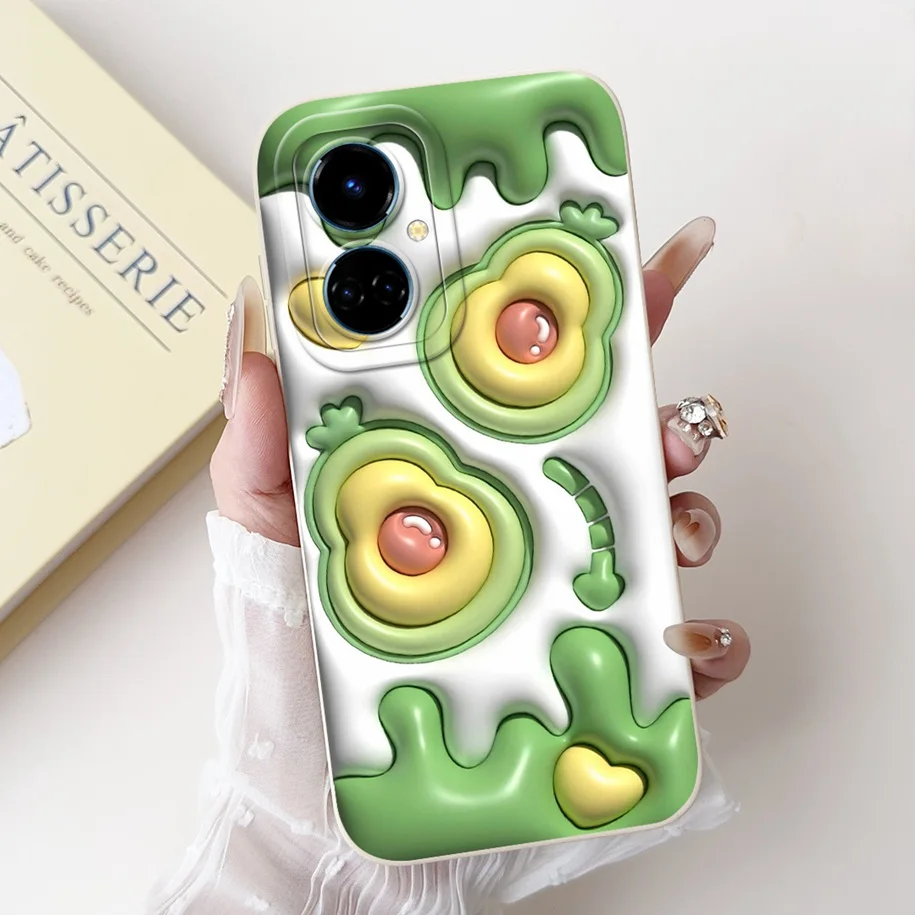 Cute Cartoon Camera Protection Matte Soft Phone Case Cover
