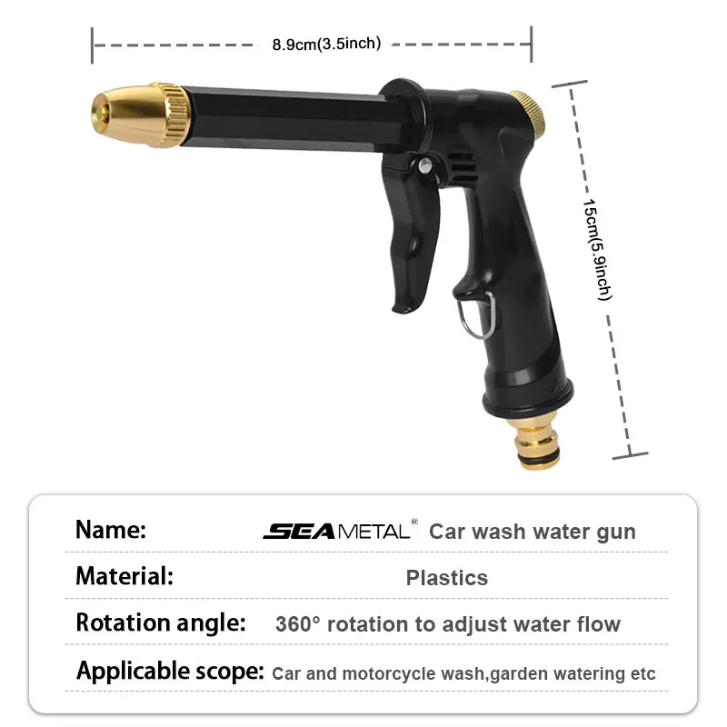 Foam Lance Snow Sprayer High Pressure Car Washer Gun Soap Foamer For Car Home Cleaning