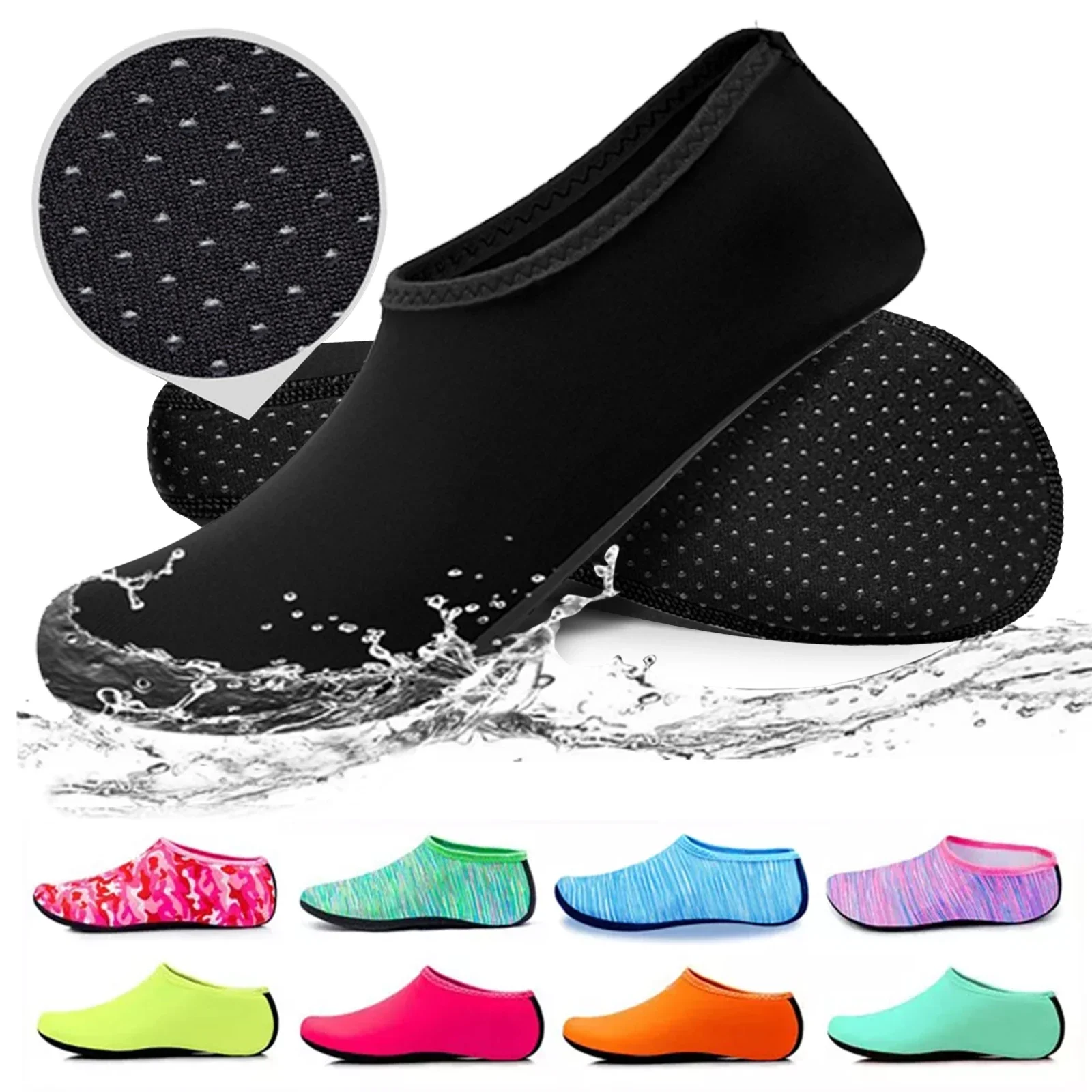 Unisex Water Shoes Swimming Diving Socks Summer Aqua Beach Sandal Flat Shoe Seaside Non-Slip Sneaker Socks Slipper for Men Women diving socks diving shoes summer sandals water shoes aqua shoes sandals slippers flip flops