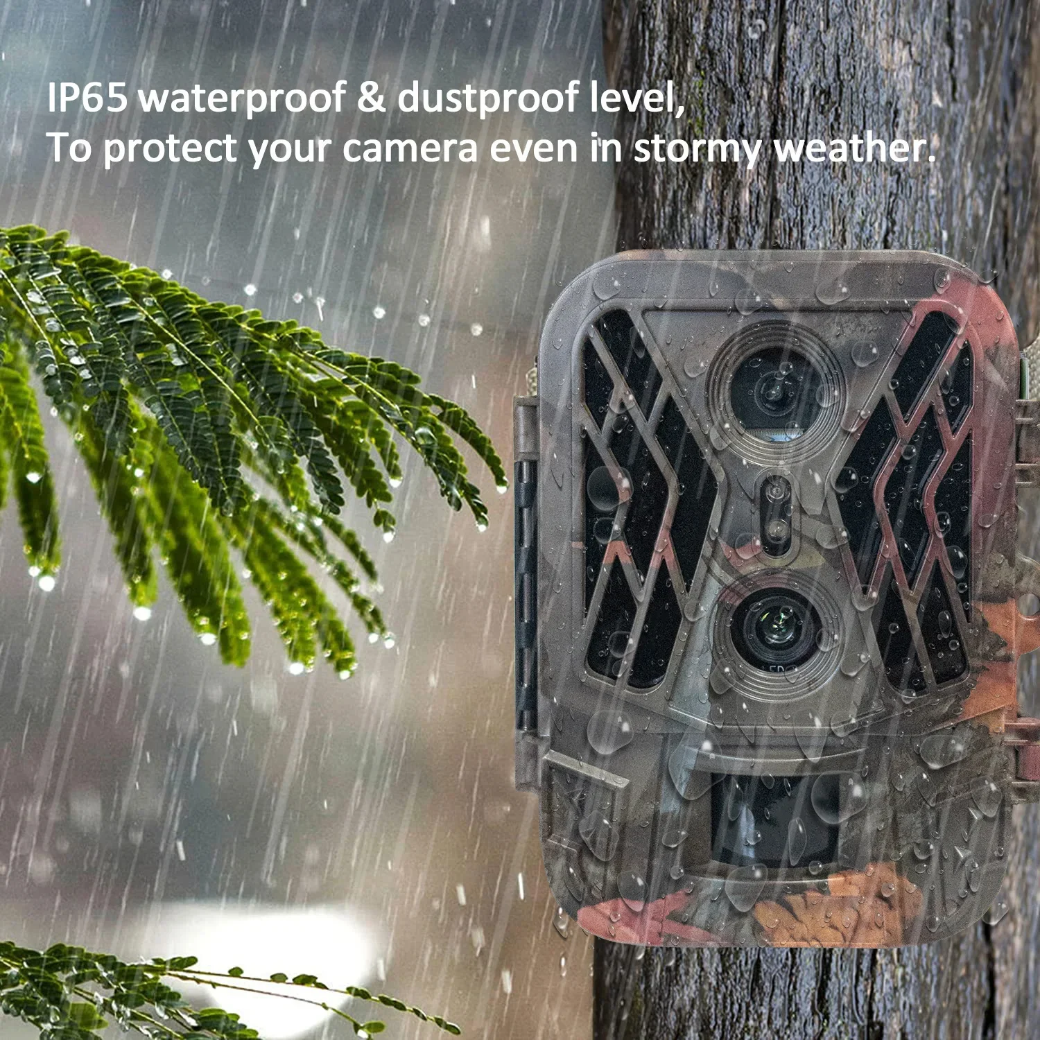 4G HD Live Show Night Vision Trap Game Camera Cellulare Dual Lens Wildlife Hunting Trail Camera with TF Card 36MP 4K Video