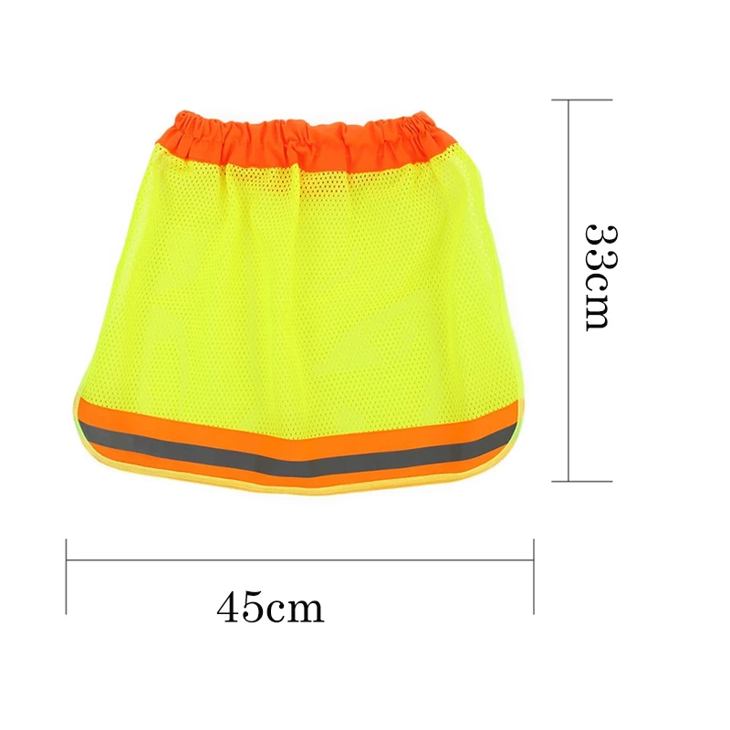 Sun Protection Reflective Stripe Neck Shield Safety Hard Hat Cap Sun Shade Workplace Safety Summer High Temperature Sunshade
