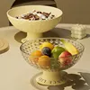 UFORU Light Luxury  Fruit Dish,Home Living Room Coffee Table Candy Snack Tray organizer storage 2