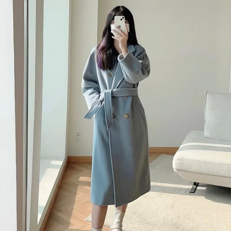

Top Quality Max Coat for Women,Winter New Double-sided 10% Cashmere 90% Wool Women Coat Jacket, Long Wool Jacket and Coat Women