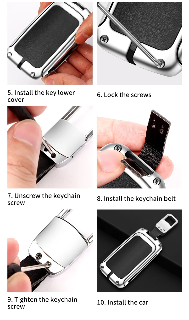 Custodia per chiave a distanza per auto in pelle metallica Shell per Mazda 3 Alexa CX30 CX-30 CX-5 CX5 CX-3 CX3 CX8 CX-8 CX-9 CX9 custodia protettiva Fob Bag - Sfd9a52913504449f82fbe4ef91b2de6e8