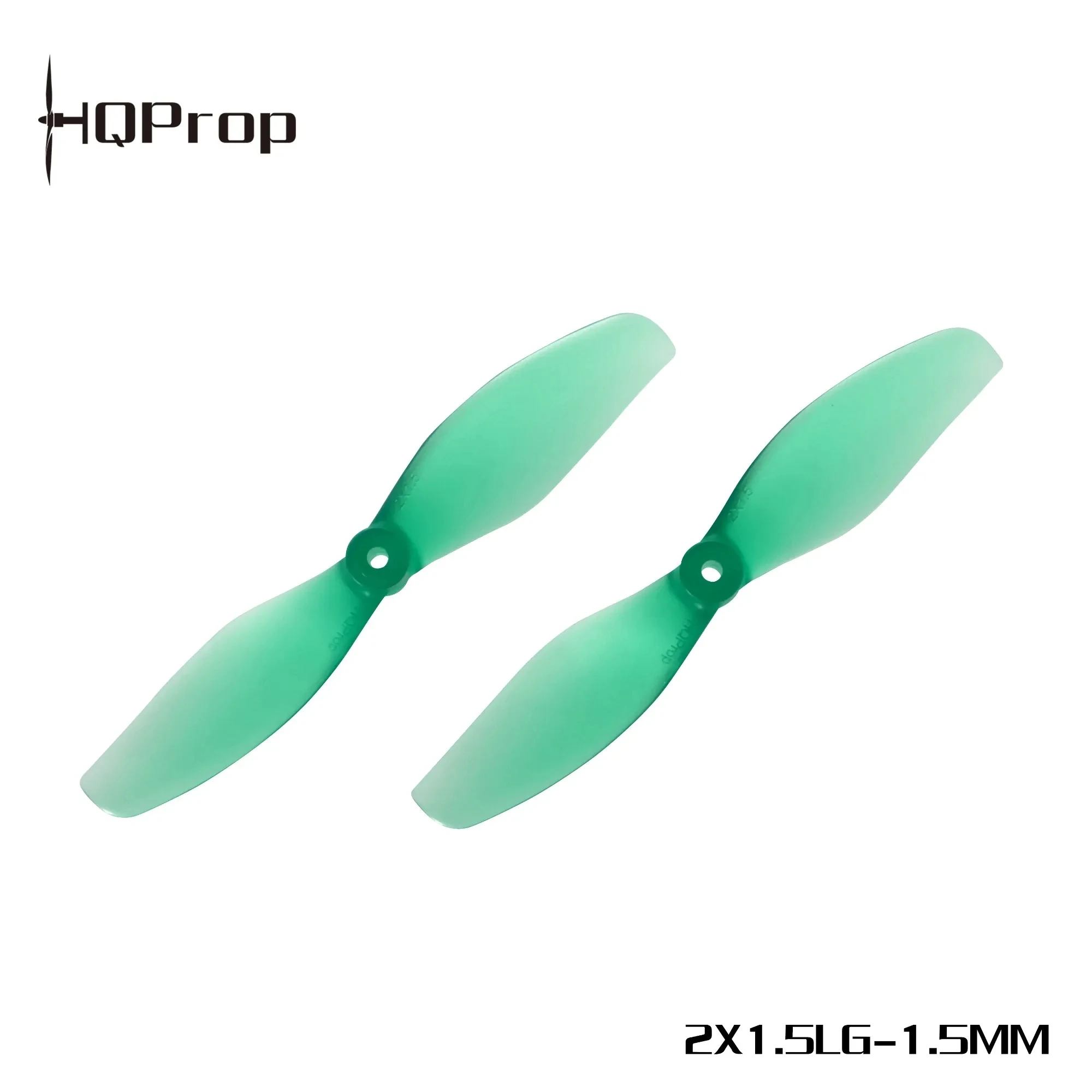 Hélices HQProp Whoop 2x1.5 51mm vert et gris foncé, emballage d'origine pour drone FPV
