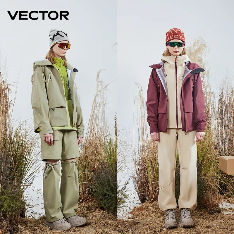 3L Hardshell Windbreaker Suit Spring Autumn Casual Jacket Men Women Outdoor Waterproof Windproof Hooded Windbreaker Coats